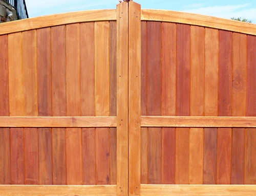 Framed Solid Driveway Gate