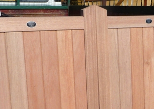 Framed solid flat top driveway gate