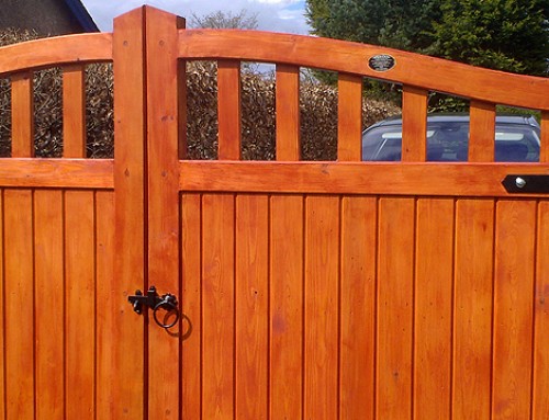 Framed Part-solid Driveway Gate