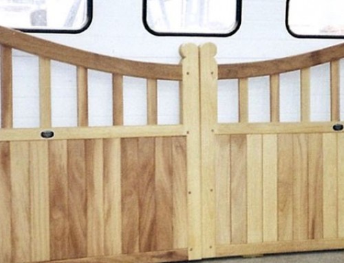 Framed Part Solid Dipped Top Driveway Gate