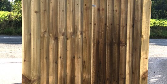 Double-sided feather edge panel