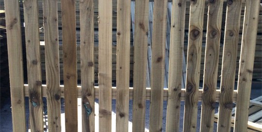 Palisade arched top panel