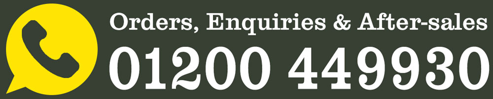 Enquiries, orders & After Sales 01200 449930