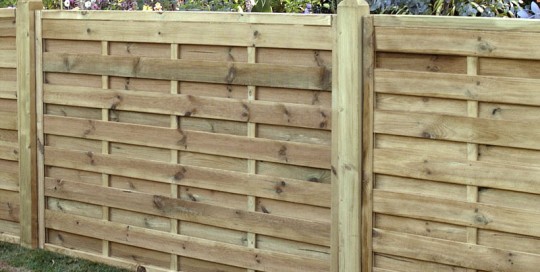 Square Horizontal Fence Panel