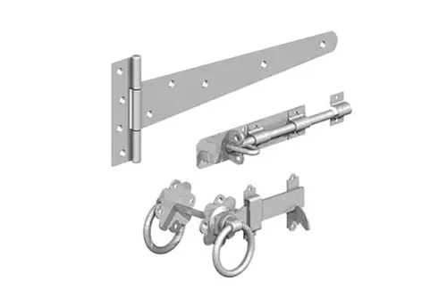 Pedestrian Side Gate Kit Including Ring Gate Latch