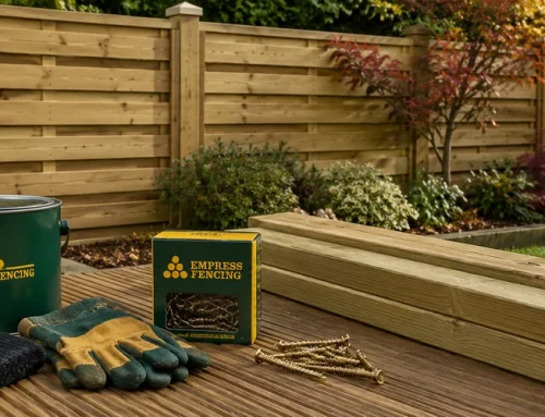 Preparing a Fence for Autumn While the Weather Is Still Dry