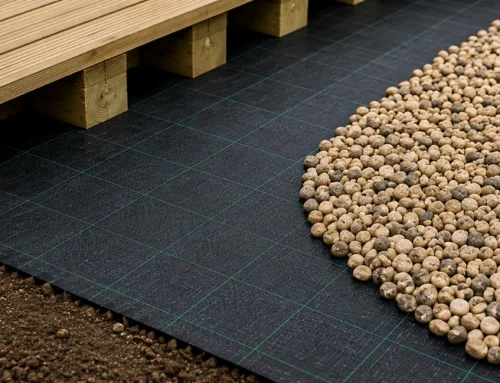 Weed Control Fabric Under Decking and Gravel Paths