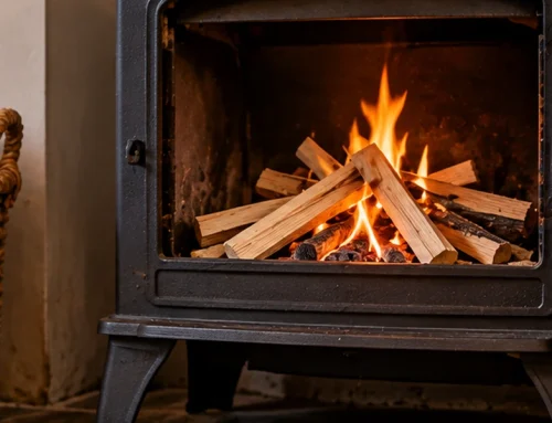 The First Fire of the Season After a Summer Stood Idle