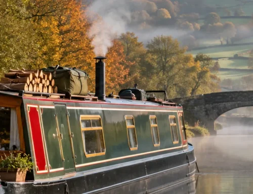 Logs for a Narrowboat Stove on the Leeds and Liverpool Canal